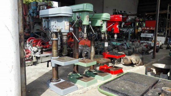 ** SOLD ** สว่านแท่นญี่ปุ่น Made in JAPAN เจาะ 16 mm ไฟบ้าน 220V สภาพแน่นทุกตัวพร้อมใช้