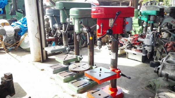 ** SOLD ** สว่านแท่นญี่ปุ่น Made in JAPAN เจาะ 16 mm ไฟบ้าน 220V สภาพแน่นทุกตัวพร้อมใช้