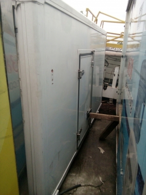 ตู้ฟีดประตู 3 บาน  ยาว 3.11 เมตร กว้าง 1.74 สูง 1.80 เมตร  แซซซีตู้กว้าง 83 เซนติเมตร