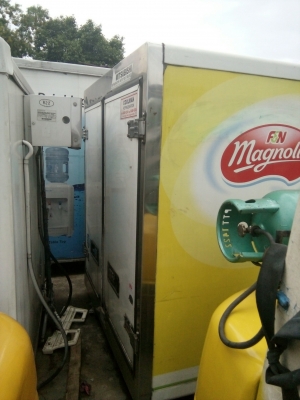 ตู้ฟีดประตู 3 บาน ยาว 3.10 เมตร กว้าง 1.70 เมตร สูง 1.90 เมตร แซซซีตู้กว้าง 73 เซนติเมตร