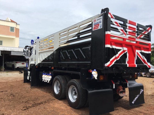 Isuzu 360 แรง ปี 56 แม่เดี่ยวดัมพ์สามมิตร มีระบบลากพ่วง ไมล์น้อย