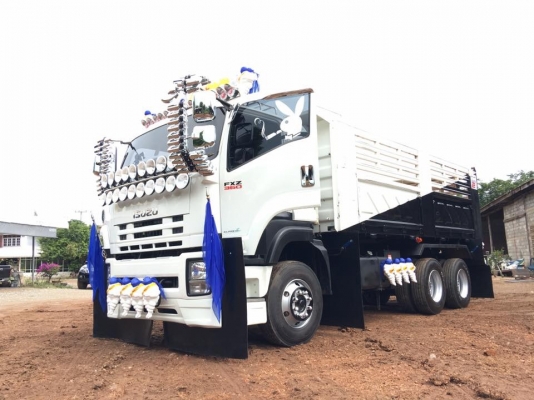 Isuzu 360 แรง ปี 56 แม่เดี่ยวดัมพ์สามมิตร มีระบบลากพ่วง ไมล์น้อย