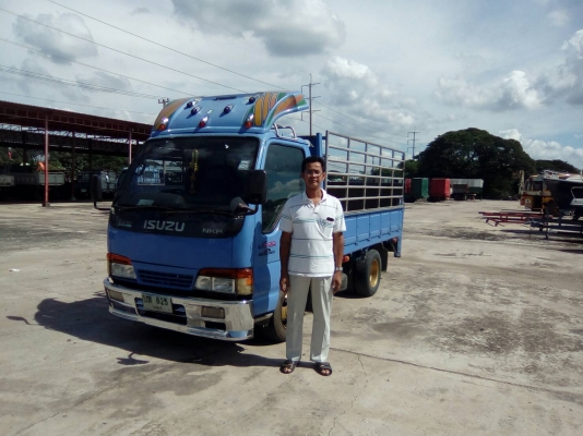 รถบรรทุก 6 ล้อ ISUZU NKR ป้ายไม่ติดเวลา กระบะยาว 3.40 เมตร