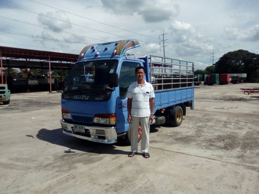 รถบรรทุก 6 ล้อ ISUZU NKR ป้ายไม่ติดเวลา กระบะยาว 3.40 เมตร