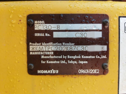 ขายรถแบคโฮ KOMATSU PC130-8 ทำงาน 6556ชั่วโมง สวยๆสนใจโทร 081-970-1072