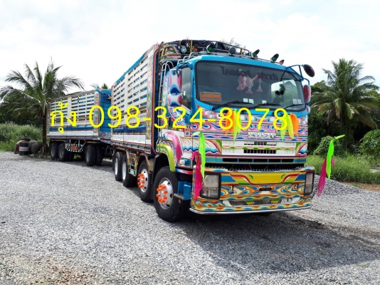 Isuzu 360 แรง ปลายปี 53 กระบะดัมพ์อู่ซีทีทรัค แม่ 12 ล้อ ลูก 3 เพลาแท้ยาว 6.80 เมตร รถป้ายแดงมือเดียว ยางดี พร้อมใช้งาน