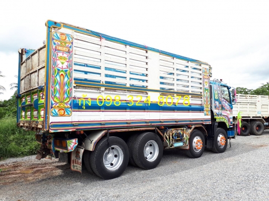 Isuzu 360 แรง ปลายปี 53 กระบะดัมพ์อู่ซีทีทรัค แม่ 12 ล้อ ลูก 3 เพลาแท้ยาว 6.80 เมตร รถป้ายแดงมือเดียว ยางดี พร้อมใช้งาน