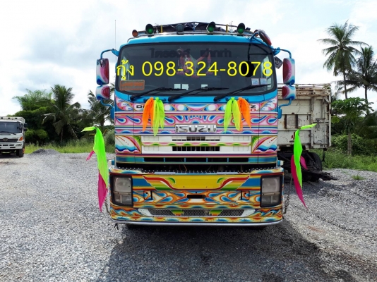 Isuzu 360 แรง ปลายปี 53 กระบะดัมพ์อู่ซีทีทรัค แม่ 12 ล้อ ลูก 3 เพลาแท้ยาว 6.80 เมตร รถป้ายแดงมือเดียว ยางดี พร้อมใช้งาน