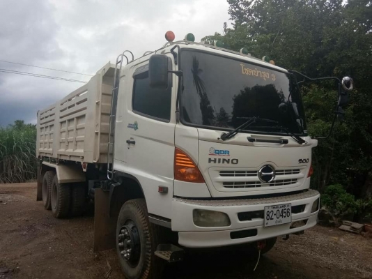 Hino 320 แรง ปี 49 แม่เดี่ยวกระบะดัมพ์ มีระบบลากพ่วง