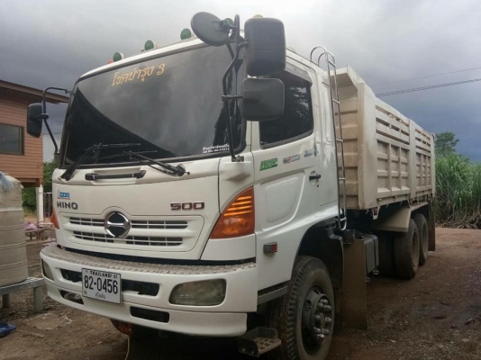 Hino 320 แรง ปี 49 แม่เดี่ยวกระบะดัมพ์ มีระบบลากพ่วง