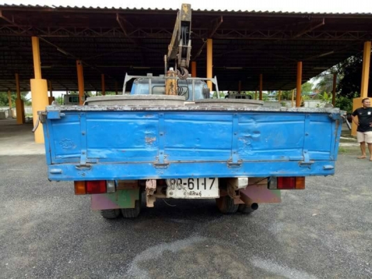 ขาย 315,000 ISUZU NPR 59 LU5M ปี 36 เกียร์สั้น ติดเครน TANADO 2 ปอก 1 ชัก ยาว 4 เมตร กะบะยาว 3.9. เม
