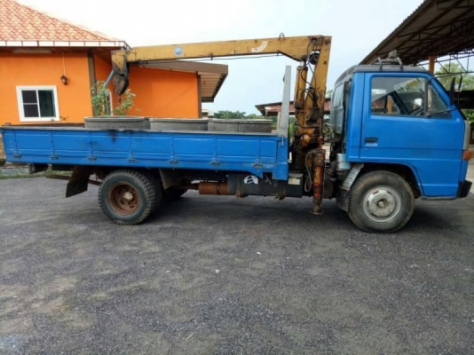 ขาย 315,000 ISUZU NPR 59 LU5M ปี 36 เกียร์สั้น ติดเครน TANADO 2 ปอก 1 ชัก ยาว 4 เมตร กะบะยาว 3.9. เม