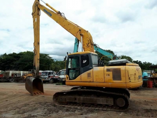 ขาย 1,080,000  KOMATSU PC200-7 บูมยาว 16 ม. ปี 2003 ทำงาน 24,xxx ชม. เครื่องดี ปั้มแรง โช่หนา เอวแน่น ไฟฟ้า เอกสารเล่มทะเบียน รถอยู่ จ.ลพบุรี  090-772-3710 090-772-3708