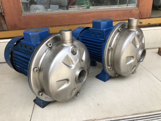 ขายปั้มน้ำหอยโข่งหัวแสนเลส Ebara 2HP. 380V สภาพสวยเดิมๆ วิ่งนิ่ม พร้อมใช้งาน มี 2ตัวครับ