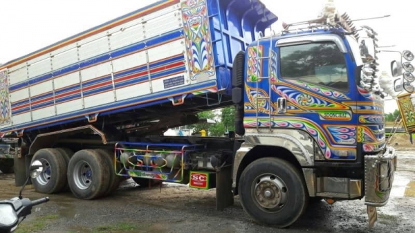 ขาย ISUZU 360 พ่วงแม่ลูก กระบะเนียมดั๊ม อู่ ซุนชัย รถปี 56 เดือน ธันวาคม