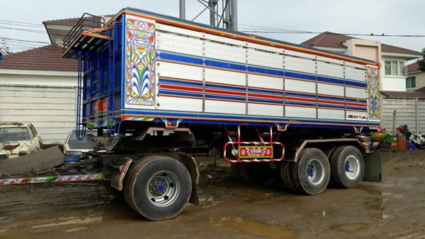 ขาย ISUZU 360 พ่วงแม่ลูก กระบะเนียมดั๊ม อู่ ซุนชัย รถปี 56 เดือน ธันวาคม