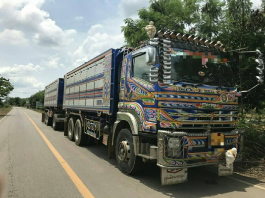 ขาย ISUZU 360 พ่วงแม่ลูก กระบะเนียมดั๊ม อู่ ซุนชัย รถปี 56 เดือน ธันวาคม