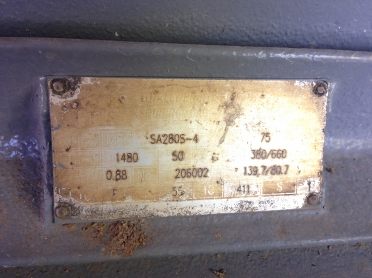 มอเตอร์ พร้อมปั๊มน้ำ และ ไดปั่นไฟ 100KVA (ชิ้นละ 30,000 บาท) มอเตอร์ พร้อมปั๊มน้ำ และ ไดปั่นไฟ 100KVA (ชิ้นละ 30,000 บาท)