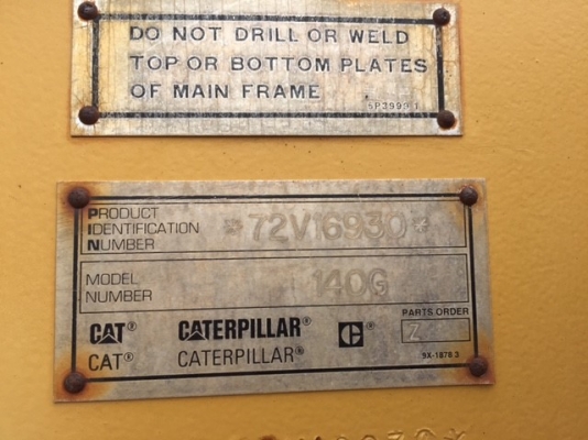 Caterpillar 140G #72V16390 พร้อมติดตั้ง scarifier *USA โทร. 080-6565422 (หนิง)