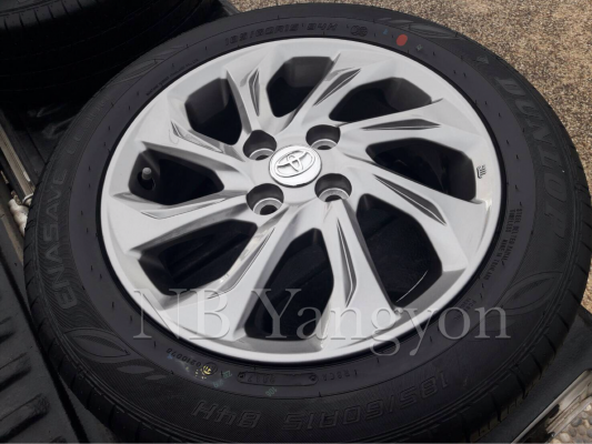 ล้อแม็ก New vios ขอบ15 พร้อมยางใหม่ 185-60-15 ปี17