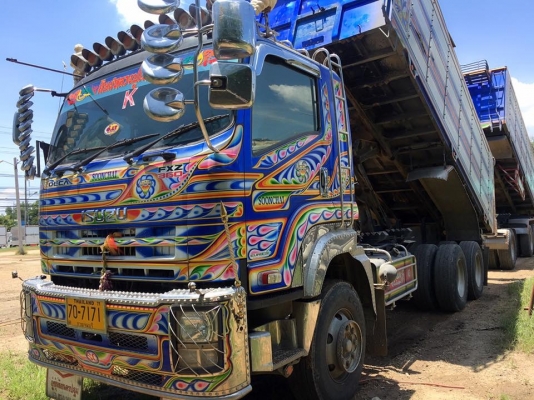 Isuzu 360 แรง ปี 56 แม่ลูกดัมพ์มิเนียมอู่ซุ่มชัย ลูก 3 เพลาแท้ ทะเบียนพร้อม