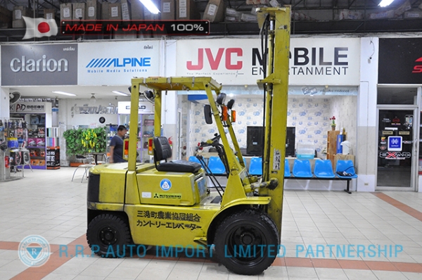 ขายรถโฟล์คลิฟท์มือสอง MITSUBISHI รุ่น FD25-51086 นำเข้าจากประเทศญี่ปุ่น 100\% ไม่เคยใช้งานในไทย