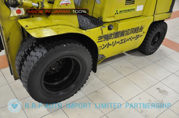ขายรถโฟล์คลิฟท์มือสอง MITSUBISHI รุ่น FD25-51086 นำเข้าจากประเทศญี่ปุ่น 100\% ไม่เคยใช้งานในไทย