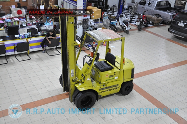 ขายรถโฟล์คลิฟท์มือสอง MITSUBISHI รุ่น FD25-51086 นำเข้าจากประเทศญี่ปุ่น 100\% ไม่เคยใช้งานในไทย