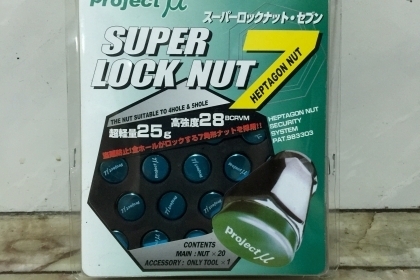 ขายน๊อตล้อ Project Mu SUPER  สีฟ้าเกลียว 1x1.25 = 20P