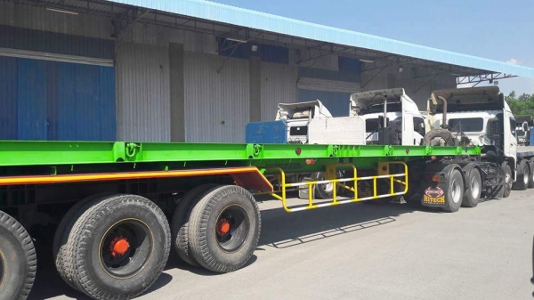 ขายรถเทรลเลอร์หัวลาก Hino พร้อมหางพื้นเรียบ3เพลา