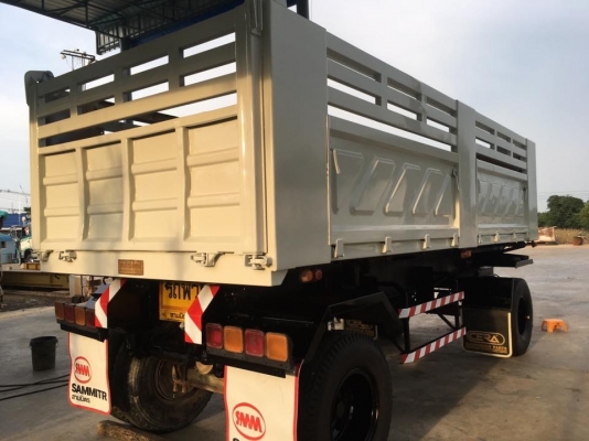 ลูกพ่วงดัมพ์สามมิตร 2 เพลา ปี 42 พื้นสวยเรียบพร้อมใช้งาน ทะเบียนพร้อม