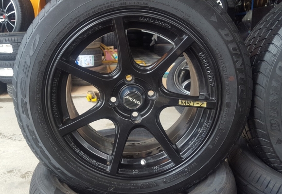 ขายล้อมือ2 MRT-7 4รู100 กว้าง7 ยางปี15  4 ล้อ