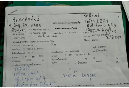 ขายรถบรรทุกดัมพ์ หัวยาว 2 คัน