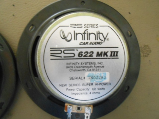 ลำโพงแกนร่วม6นิ้ว Infinity ของใหม่เก่าเก็บๆจนขอบขาด เปลียนใหม่แล้ว สวยงามดังปกติ ลำโพงแกนร่วม6นิ้ว Infinity ของใหม่เก่าเก็บๆจนขอบขาด เปลียนใหม่แล้ว สวยงามดังปกติ