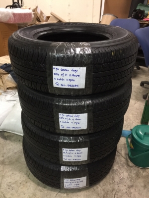 ยาง Dunlop 265 65 17 ปลายปี16 ดอกเต็ม เนื้อนิ่มๆ ใช้ยาว ราคาไม่แพง ยาง Dunlop 265 65 17 ปลายปี16 ดอกเต็ม เนื้อนิ่มๆ ใช้ยาว ราคาไม่แพง