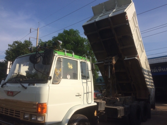 Hino FM 176 ( เจ้าอินทร์) ดั้ม 2 เพลา เครื่อง HO7D 195 แรง ช่วงล่าง 3M  มีสโล ทะเบียนพร้อม