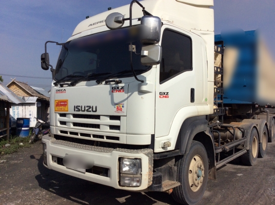 สิบล้อหัวลาก2เพลาISUZU GXZ360แรง ก๊าซ Ngvโรงงานปี56