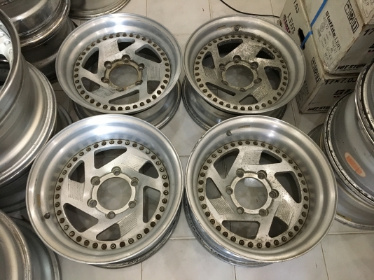 ขายล้อ WEDS JAPAN 3 ชิ้นแท้ ขอบ 16 F7 R8 6รูกระบะ ลึกๆ ประมูลญี่ปุ่น