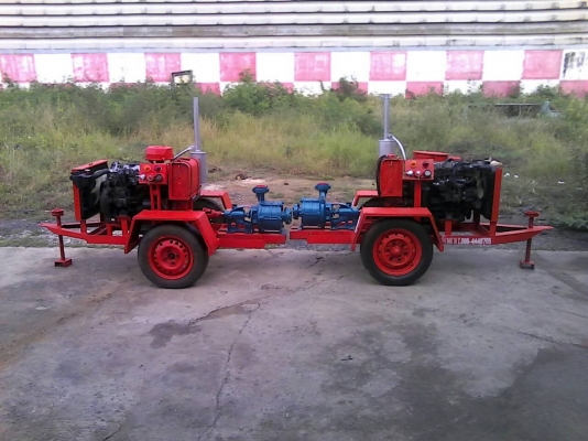 ผลิต/จำหน่ายปั้มน้ำแรงดันสูง 2 และ 3 ใบพัด ใช้เครื่องยนต์ 4 สูบ70แรงขึ้นไปส่งน้ำระยะไกล