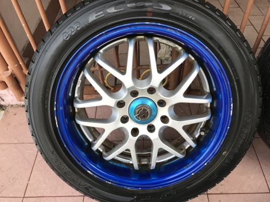 ล้อเเท้ SPARCO RACING ขอบ15กว้าง6ครึ่งอ๊อฟ32 4รู100เก่านอกสีเดิมสภาพตามรูป