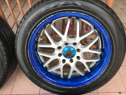 ล้อเเท้ SPARCO RACING ขอบ15กว้าง6ครึ่งอ๊อฟ32 4รู100เก่านอกสีเดิมสภาพตามรูป