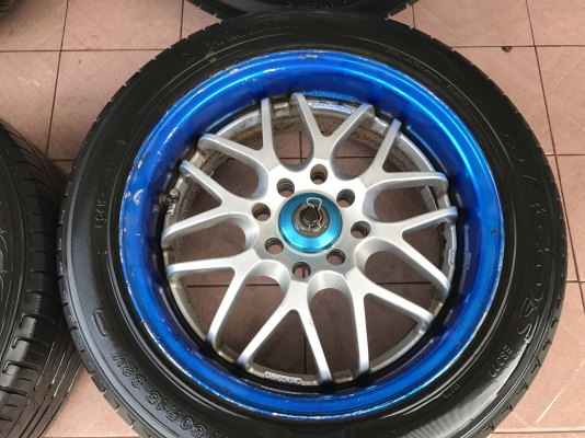 ล้อเเท้ SPARCO RACING ขอบ15กว้าง6ครึ่งอ๊อฟ32 4รู100เก่านอกสีเดิมสภาพตามรูป