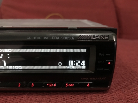 ALPINE CDA 9885ji เก่าญี่ปุ่นเเท้สภาพสวยใช้งานปกติ