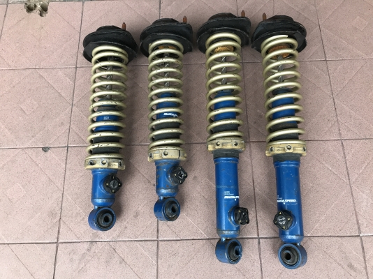 โช้คเเต่ง MAZDA SPEED ปรับเกลียวปรับหนืดใส่ MX5 เก่าญี่ปุ่นเเท้สภาพสวยเเห้งๆครับ