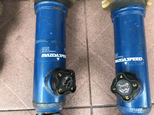 โช้คเเต่ง MAZDA SPEED ปรับเกลียวปรับหนืดใส่ MX5 เก่าญี่ปุ่นเเท้สภาพสวยเเห้งๆครับ