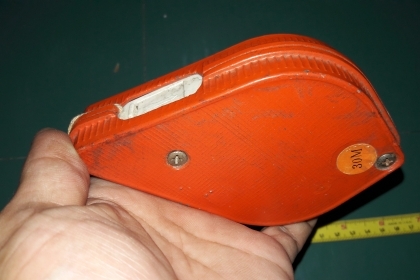 ขายปักเต้าอลูมิเนียมสีส้มงานเก่ายุโรป สวยงามน่าใช้