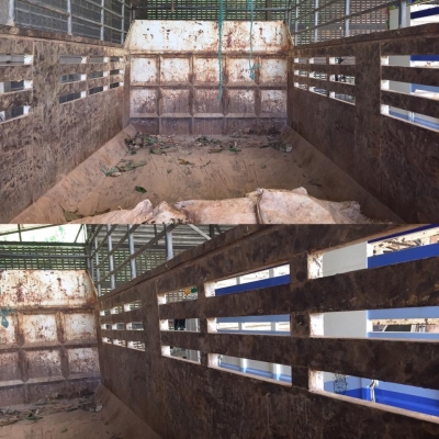 ประกาศขาย กระบะดั้มรถสิบล้อ พร้อมตัวดั้ม(แบบเสาอากาศ) ของแท้.