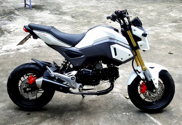 HONDA MSX125 สีขาว ปี2016 แต่งสวย HONDA MSX125 สีขาว ปี2016 แต่งสวย