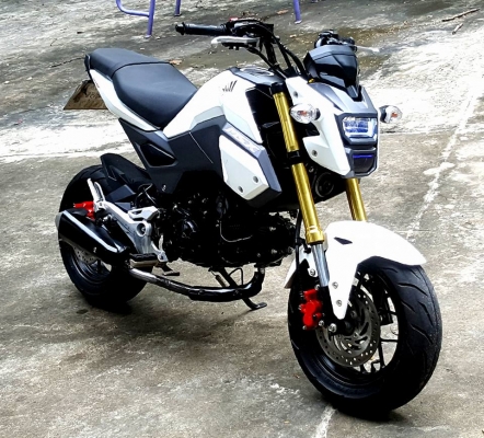HONDA MSX125 สีขาว ปี2016 แต่งสวย HONDA MSX125 สีขาว ปี2016 แต่งสวย
