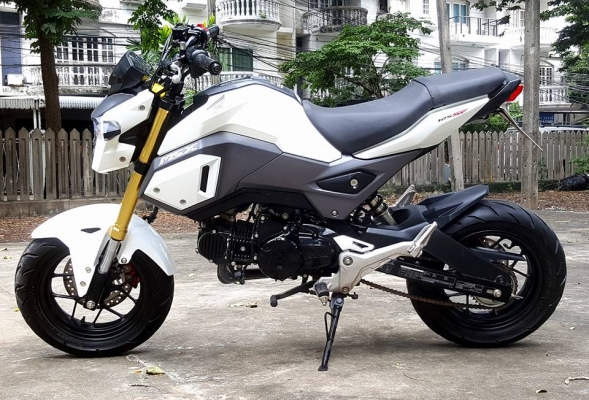 HONDA MSX125 สีขาว ปี2016 แต่งสวย HONDA MSX125 สีขาว ปี2016 แต่งสวย